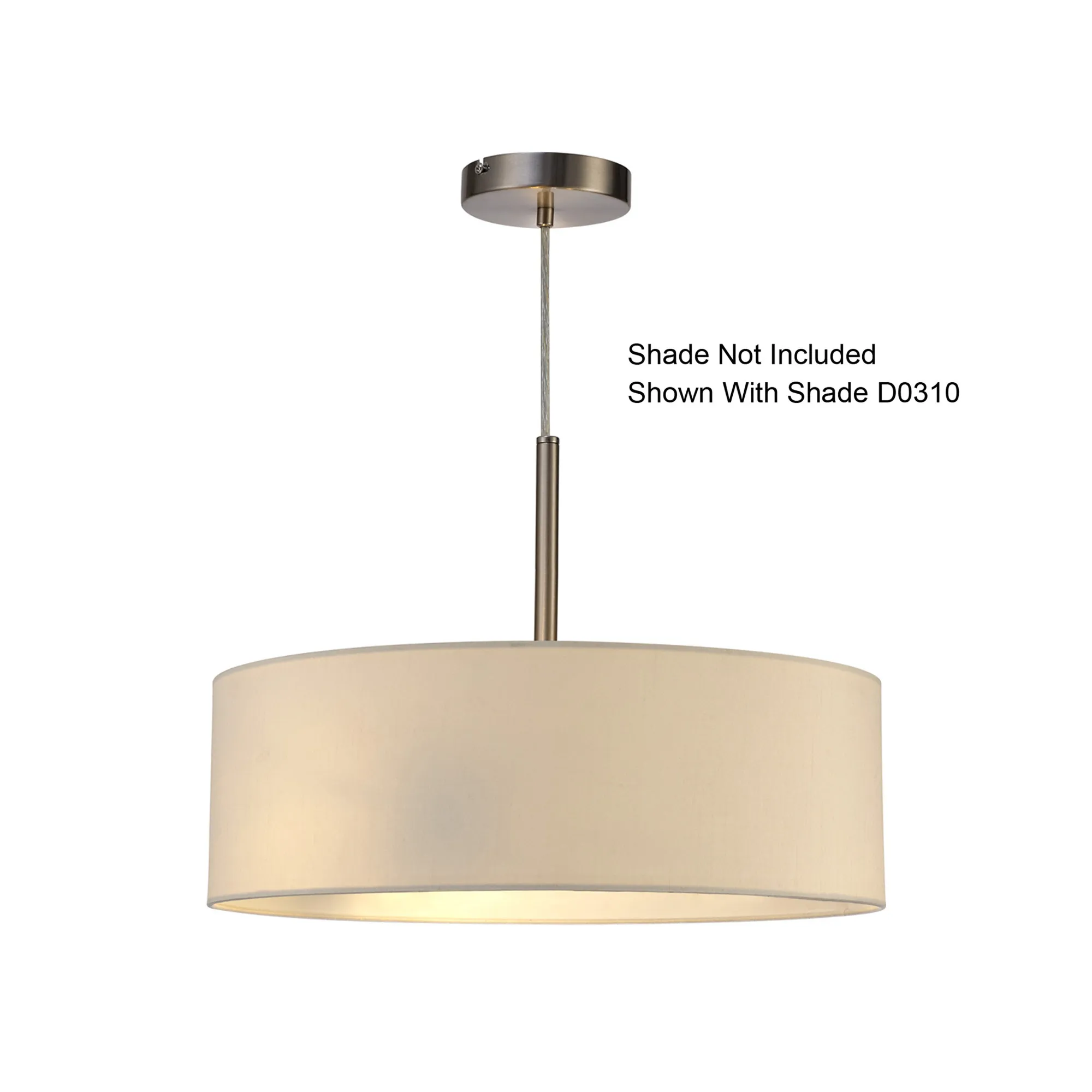 Baymont Pendant 3 Light Satin Nickel D0341  Deco Baymont SN